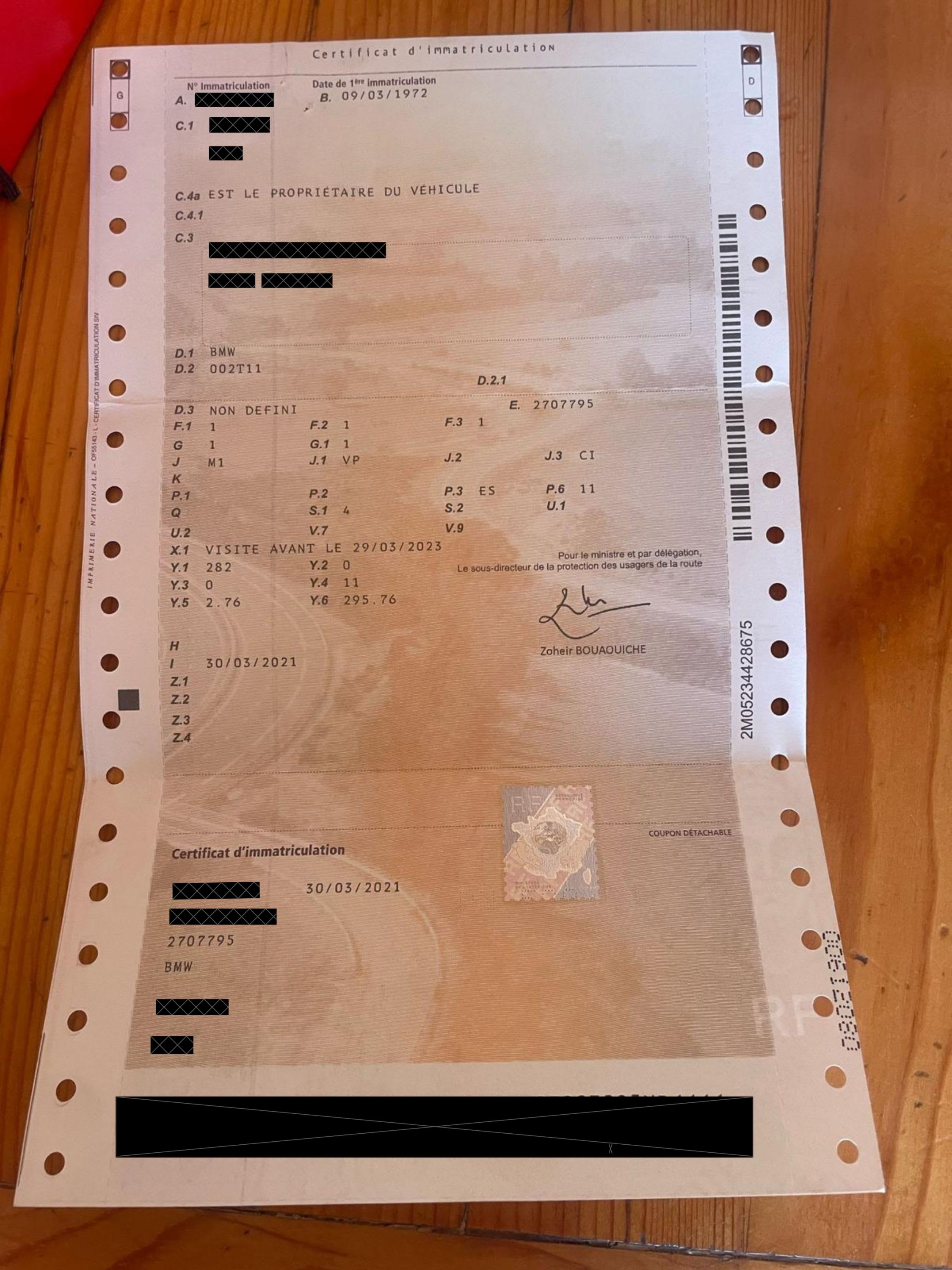 BMW Série 02 Tii 1972 used details (1)