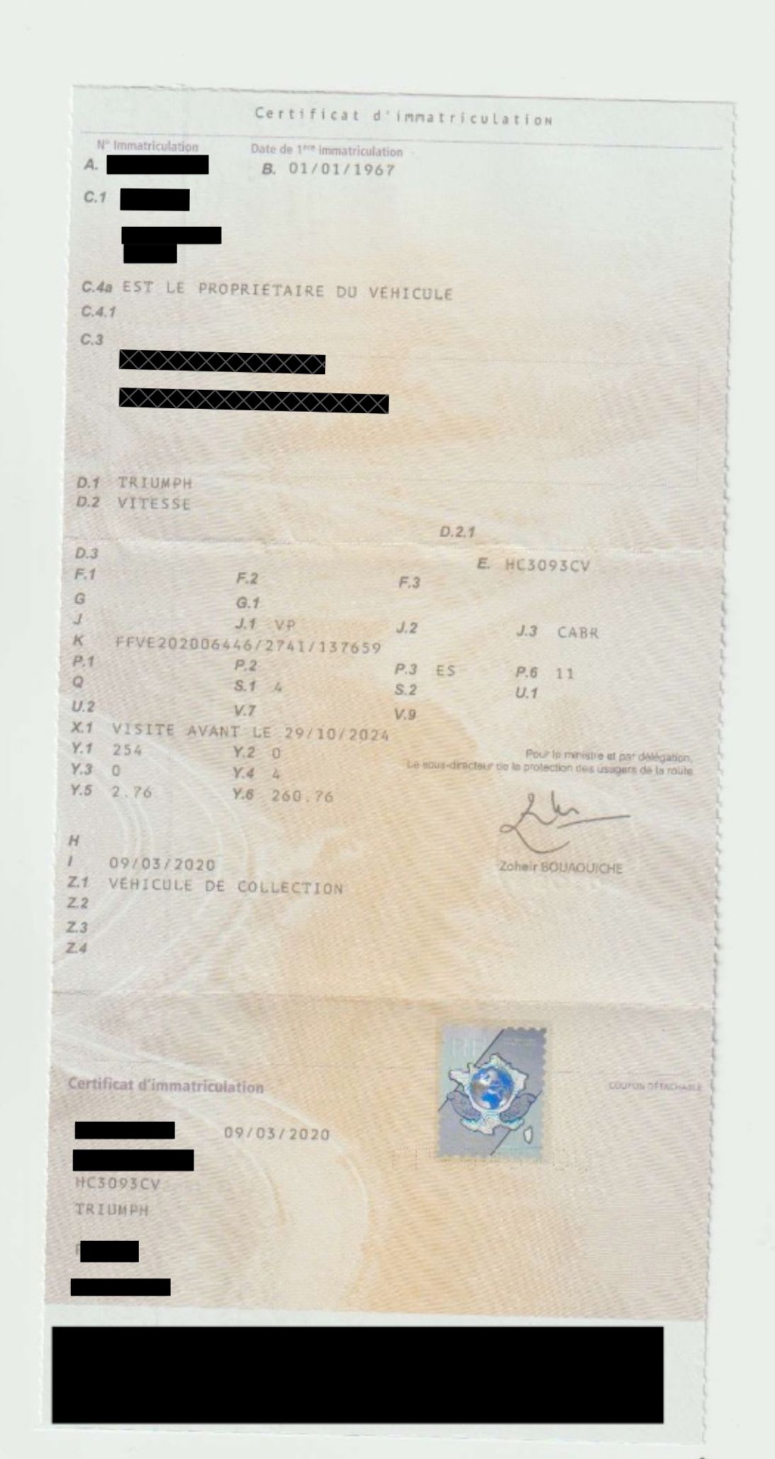 TRIUMPH Vitesse 2 Litre Mark 2 1967 occasion détails (1)