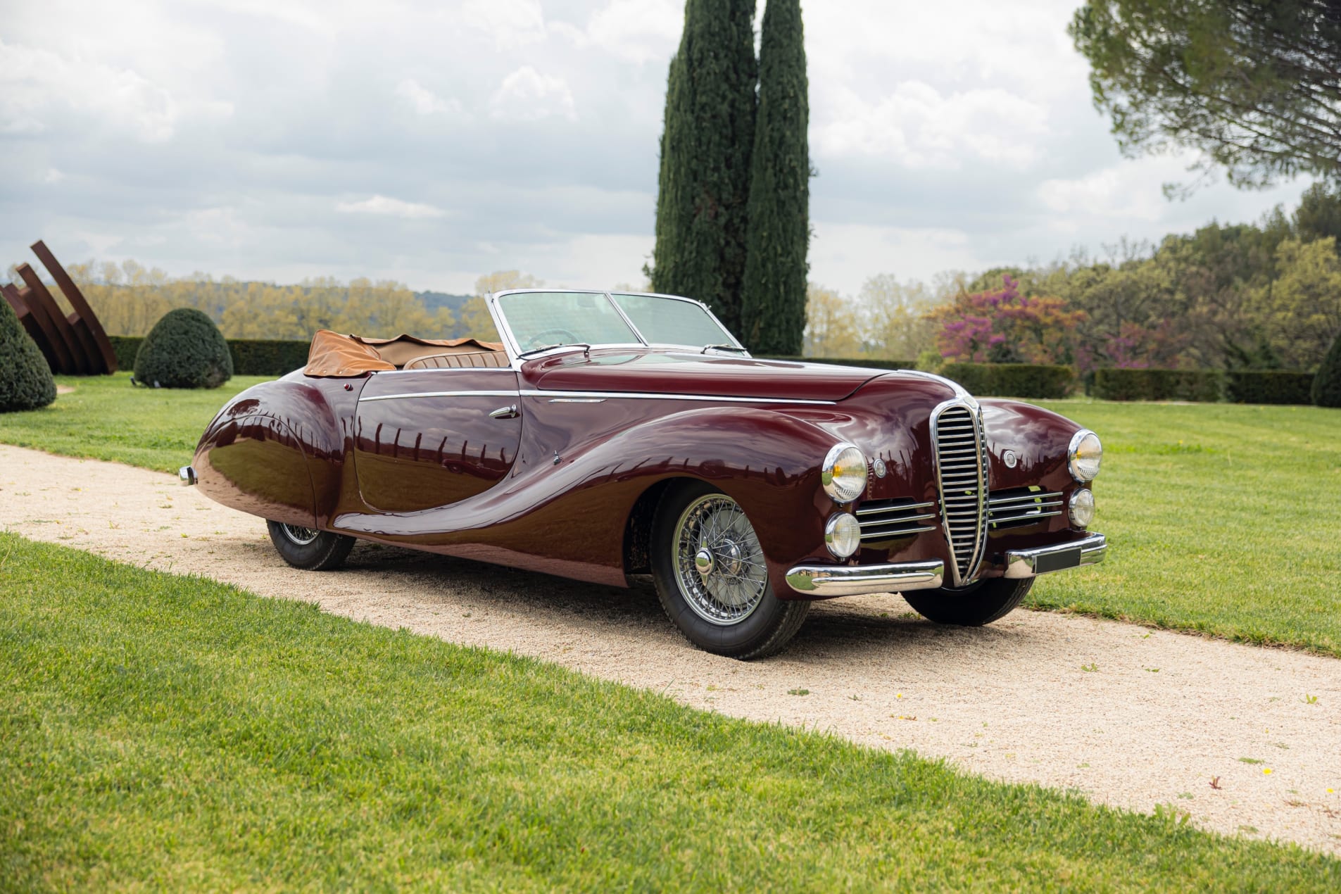 DELAHAYE 135 ms Cabriolet Saoutchik 1950