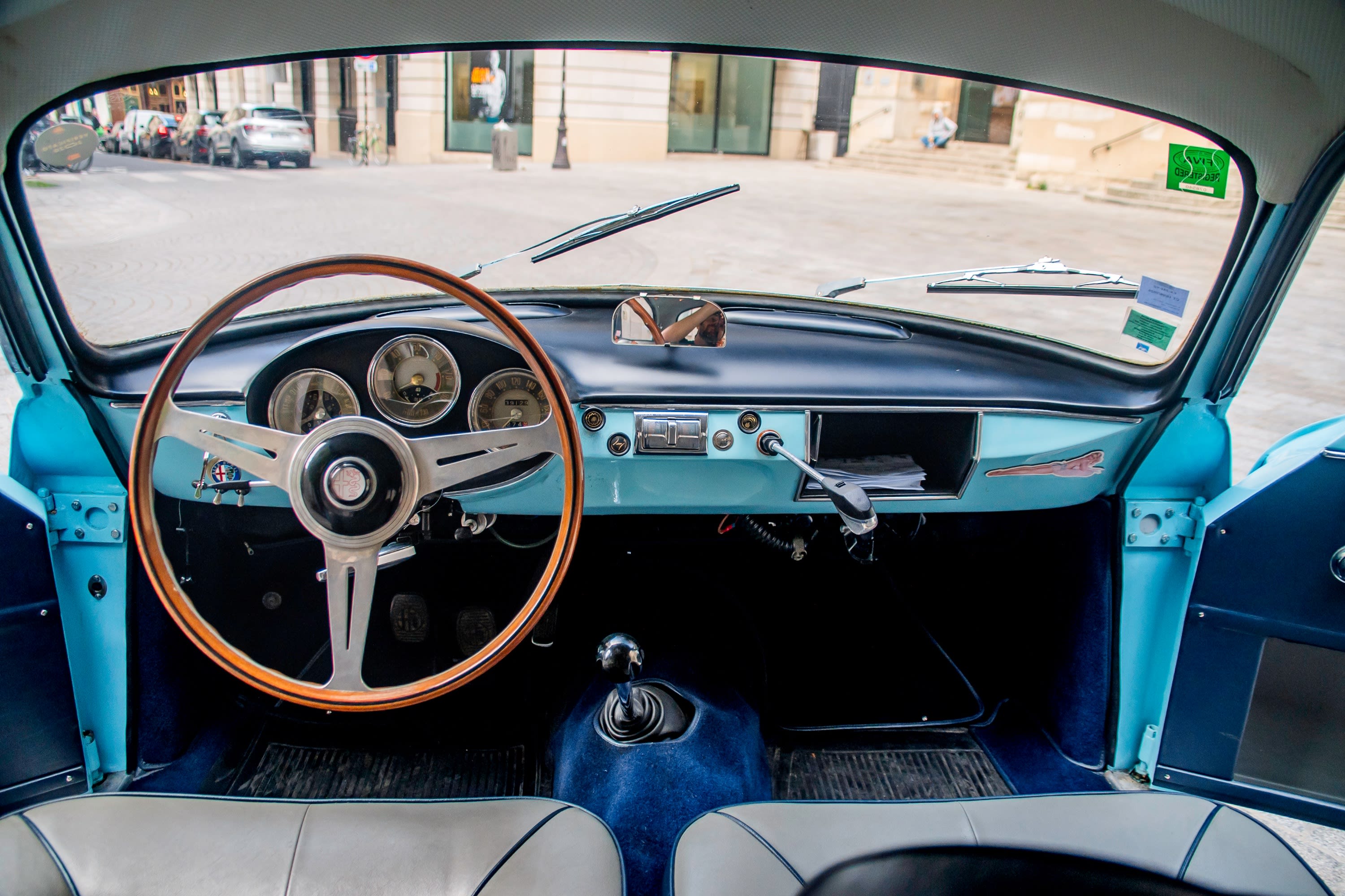 ALFA ROMEO Giulietta Sprint Veloce “alleggerita”  1956 occasion intérieur (1)