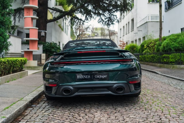 PORSCHE 911 992.1 Turbo S Cabriolet Pts Forest Green 2021 occasion