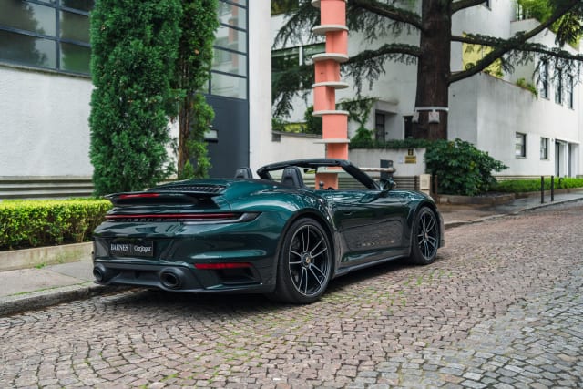Porsche 911 992.1 Turbo S Cabriolet Pts Forest Green