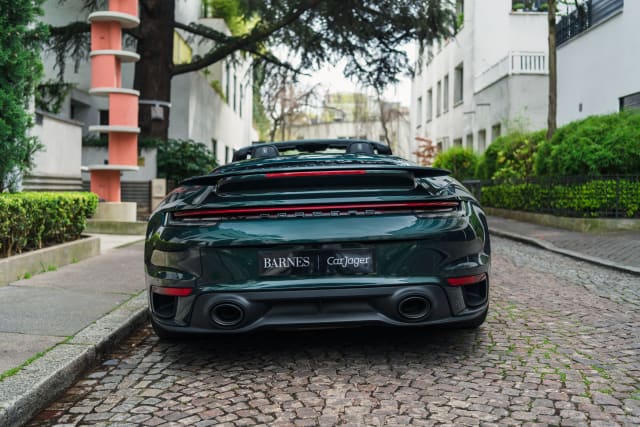 PORSCHE 911 992.1 Turbo S Cabriolet Pts Forest Green 2021 occasion