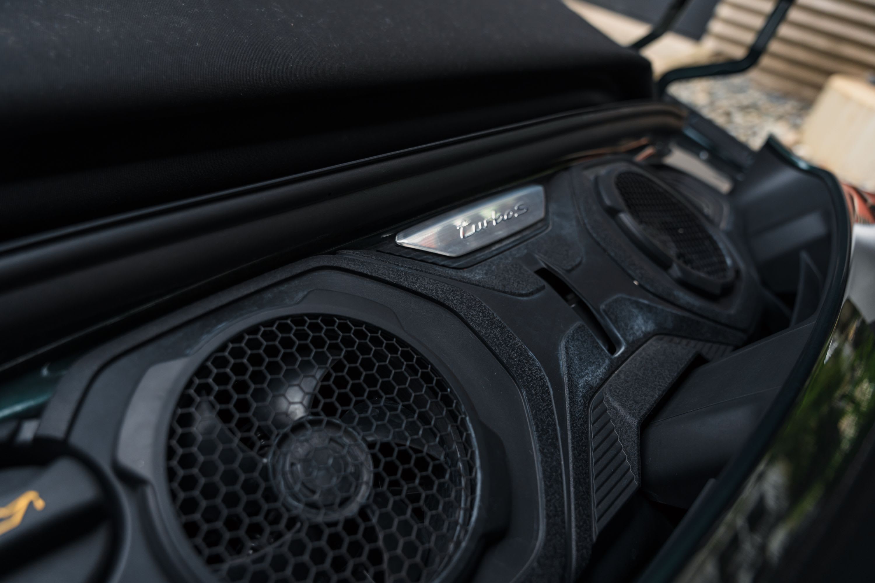 PORSCHE 911 992.1 Turbo S Cabriolet Pts Forest Green 2021 occasion mécanique (1)