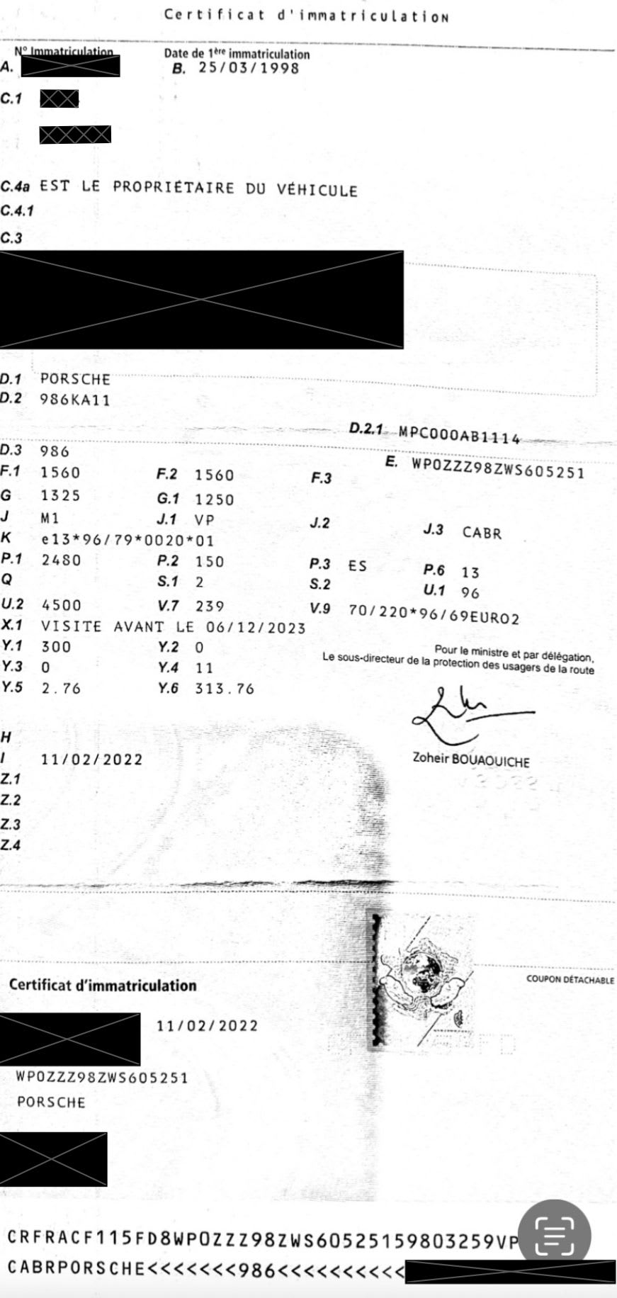 PORSCHE Boxster   1998 occasion détails (1)