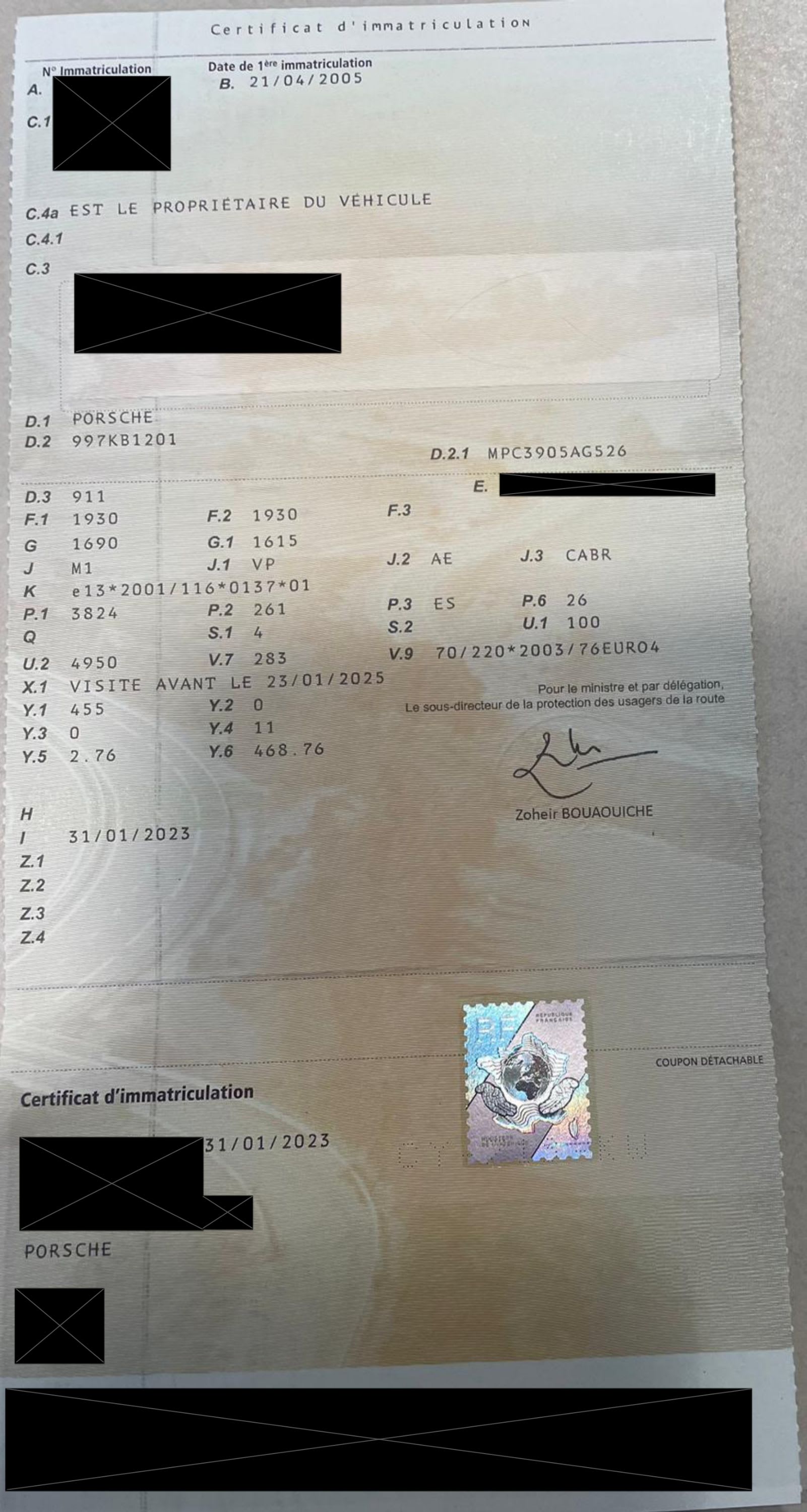 PORSCHE 911 997.1 Carrera S 2005 occasion détails (1)